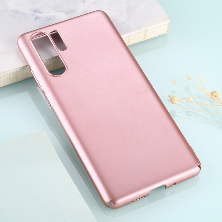 

For Huawei P30 Pro Solid Color Plastic Protective Case(Rose Gold)