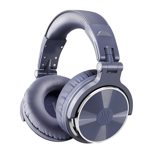 

OneOdio Pro-10 Head-mounted Noise Reduction Wired Headphone with Microphone, Color:Grey Blue