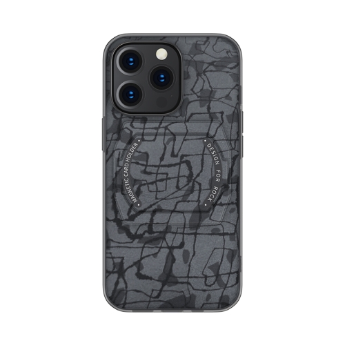 

ROCK SPACE Moca Magnetic Protective Case with Bracket For iPhone 13 Pro(Grey)