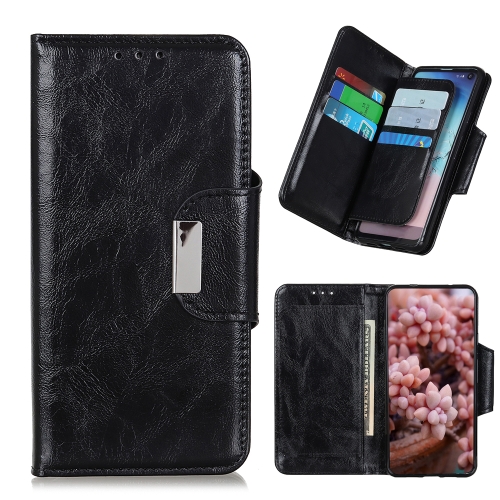 

For Motorola Moto G60S Crazy Horse Texture Horizontal Flip Leather Case with Holder & 6-Card Slots & Wallet(Black)