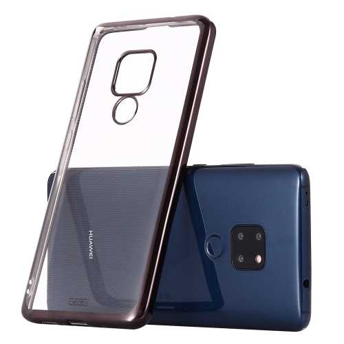 

For Huawei Mate 20 GEBEI Plating TPU Shockproof Protective Case(Black)