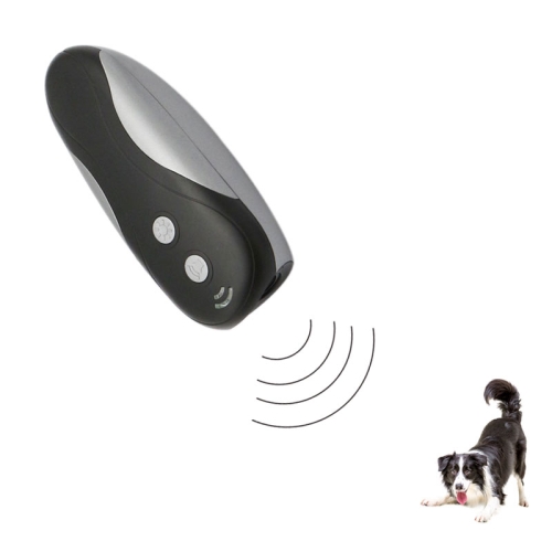 

RC-533 Handheld Portable Ultrasonic Dog Repeller(Black + Silver)