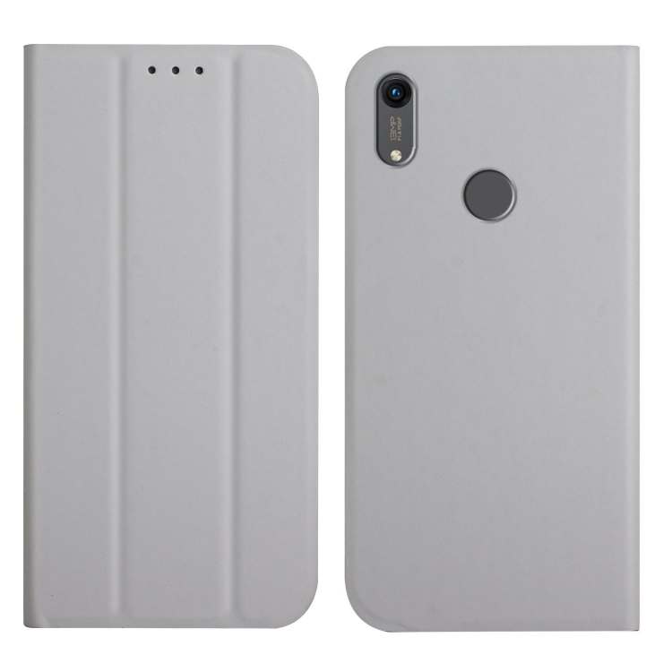 For Huawei Y6 2019 3-Folding Ultrathin Skin Feel Magnetic Solid Color Horizontal Flip Leather Case with Holder(Grey)
For Huawei Y6 2019 3-Folding Ultrathin Skin Feel Magnetic Solid Color Horizontal Flip Leather Case with Holder(Grey)