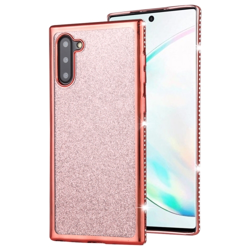 

For Galaxy Note10 / Note10 5G Diamond Encrusted Flash Powder TPU Case(Rose Gold)