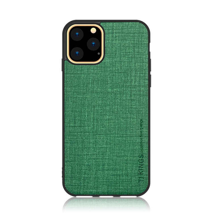 

For iPhone 11 TJ KINGS Fanshi Series Shockproof TPU + Canvas Pattern Case(Green)