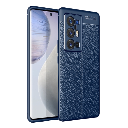 

For vivo X70 Pro+ Litchi Texture TPU Shockproof Case(Blue)