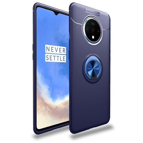 

For OnePlus 7T lenuo Shockproof TPU Protective Case with Invisible Holder(Blue)