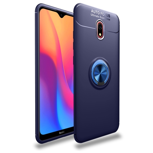 

For Xiaomi Redmi 8A lenuo Shockproof TPU Protective Case with Invisible Holder(Blue)