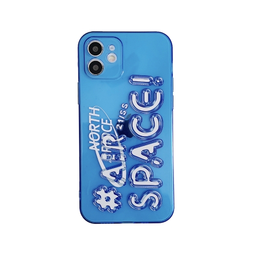 

Air Space TPU Accurate Hole Protective Case For iPhone 12 Pro Max(Blue)