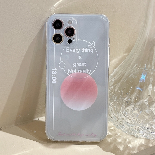 

Sunset Dusk TPU Accurate Hole Protective Case For iPhone 12 Pro Max(White)
