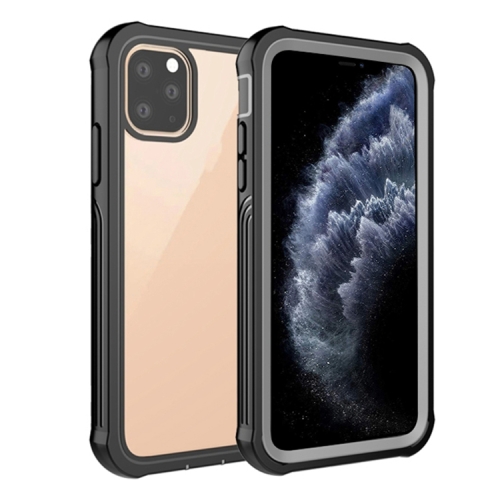 

Waterproof Dustproof Shockproof Transparent Acrylic Protective Case For iPhone 11 Pro(Black)
