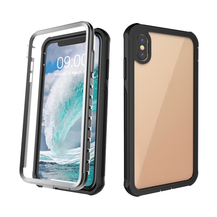

Waterproof Dustproof Shockproof Transparent Acrylic Protective Case For iPhone XS Max(Black)