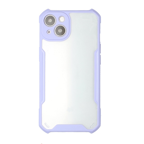 

Acrylic + Color TPU Shockproof Case For iPhone 13(Purple)
