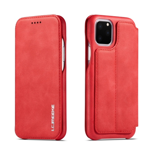 

For iPhone 11Pro Max Hon Ancient Series Leather Case with Card Slots & Holder & Wallet(Red)