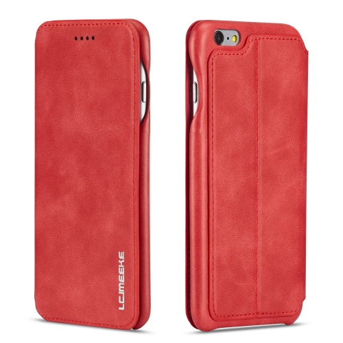 

For iPhone 6 Hon Ancient Series Leather Case with Card Slots & Holder & Wallet(Red)