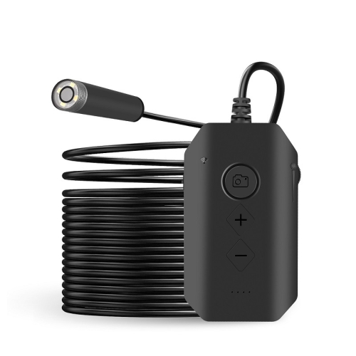 

Y17 5MP 12mm Dual-lens HD Autofocus WiFi Industrial Digital Endoscope Zoomable Snake Camera, Cable Length:10m Hard Cable(Black)