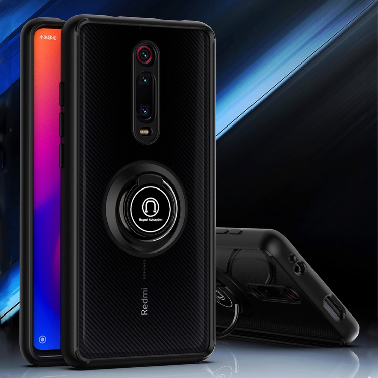

For Xiaomi Redmi K20 Q Shadow 1 Series TPU + PC Protective Case with 360 Degrees Rotate Ring Holder(Black+Black)
