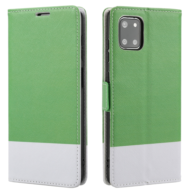 

For Samsung Galaxy Note10+ Cross Texture Magnetic Horizontal Flip Leather Case with Card Slots & Holder & Wallet(Green)