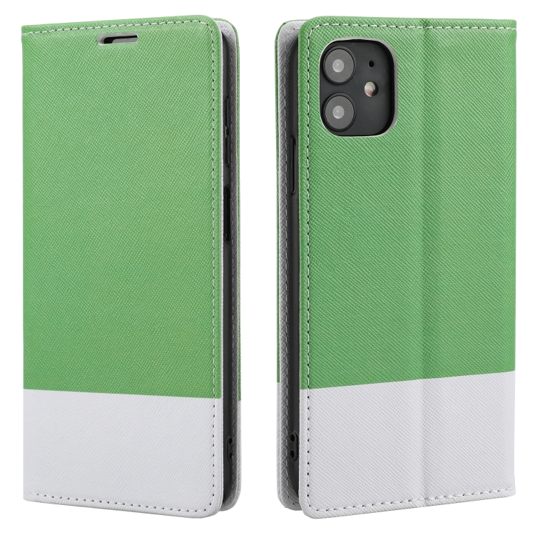 

Cross Texture Magnetic Horizontal Flip Leather Case with Card Slots & Holder & Wallet For iPhone 11(Green)
