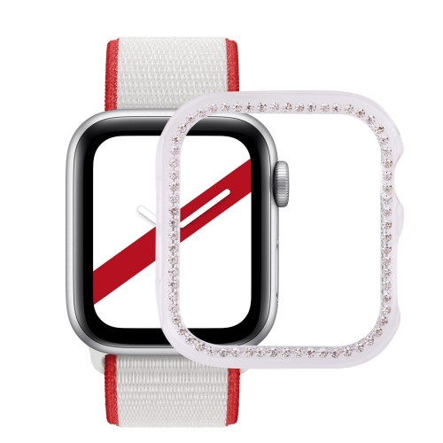 

Metal Diamond Protective Watch Case For Apple Watch Series 3 & 2 & 1 38mm(White)