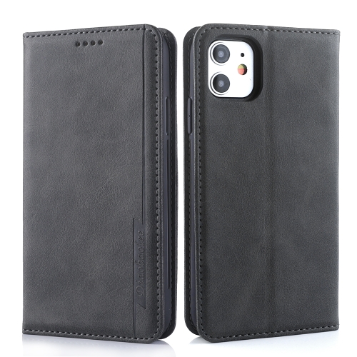 

For iPhone 11 Diaobaolee Gemini Magnetic Buckle Horizontal Flip Leather Case with Holder & Card Slots(Black)