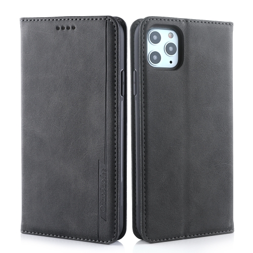 

For iPhone 11 Pro Diaobaolee Gemini Magnetic Buckle Horizontal Flip Leather Case with Holder & Card Slots(Black)