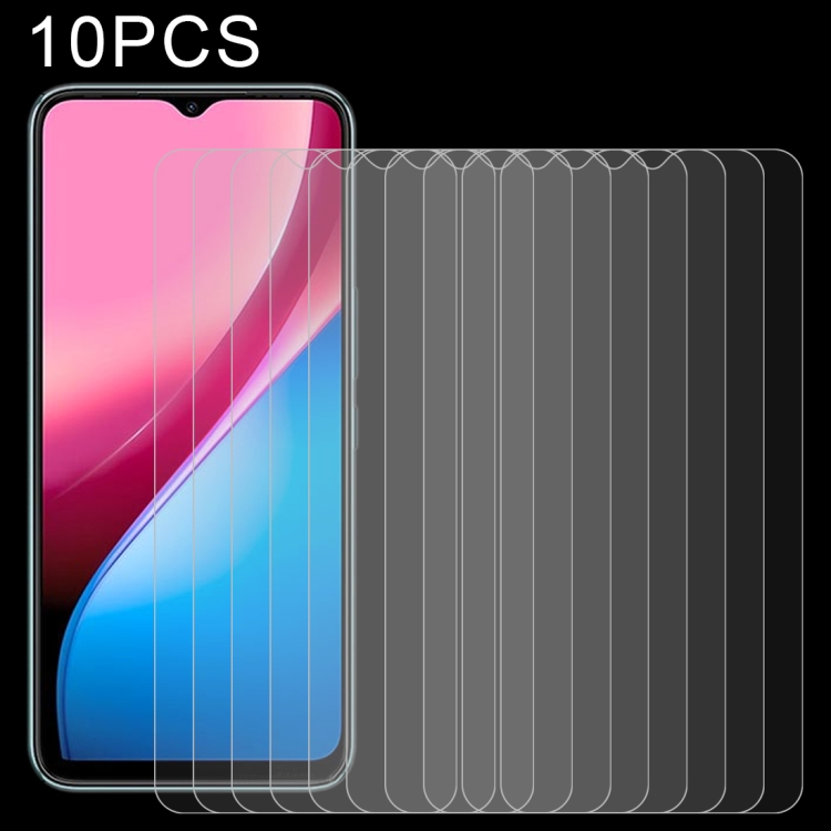 

For Infinix Hot 10i 10 PCS 0.26mm 9H 2.5D Tempered Glass Film