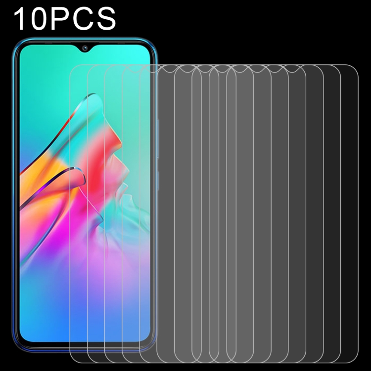 

For Infinix Smart 5 10 PCS 0.26mm 9H 2.5D Tempered Glass Film