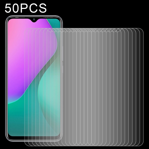 

For Infinix Hot 10 Play 50 PCS 0.26mm 9H 2.5D Tempered Glass Film