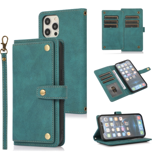 

PU + TPU Horizontal Flip Leather Case with Holder & Card Slot & Wallet & Lanyard For iPhone 12 mini(Lake Blue)