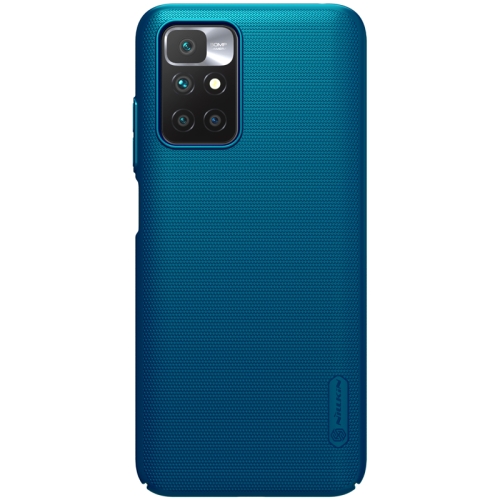 

For Xiaomi Redmi 10 Prime / 10 NILLKIN Frosted Concave-convex Texture PC Protective Case(Peacock Blue)