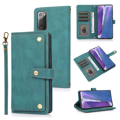 

For Samsung Galaxy Note20 PU + TPU Horizontal Flip Leather Case with Holder & Card Slot & Wallet & Lanyard(Lake Blue)