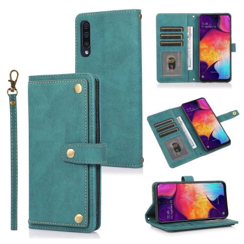 

For Samsung Galaxy A50 / A30s / A50s PU + TPU Horizontal Flip Leather Case with Holder & Card Slot & Wallet & Lanyard(Lake Blue)