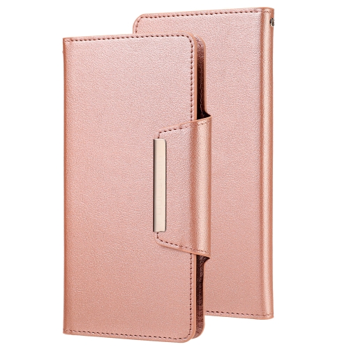 

Ultra-thin Separable Magnetic Horizontal Flip Leather Case with Card Slot & Wallet For iPhone 12 Pro Max(Pink)