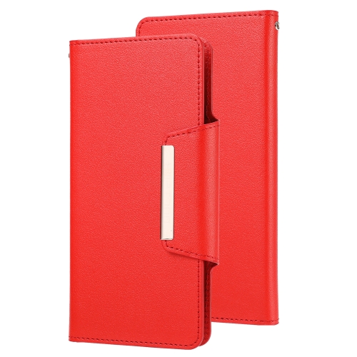 

Ultra-thin Separable Magnetic Horizontal Flip Leather Case with Card Slot & Wallet For iPhone SE 2020 / 8 / 7(Red)