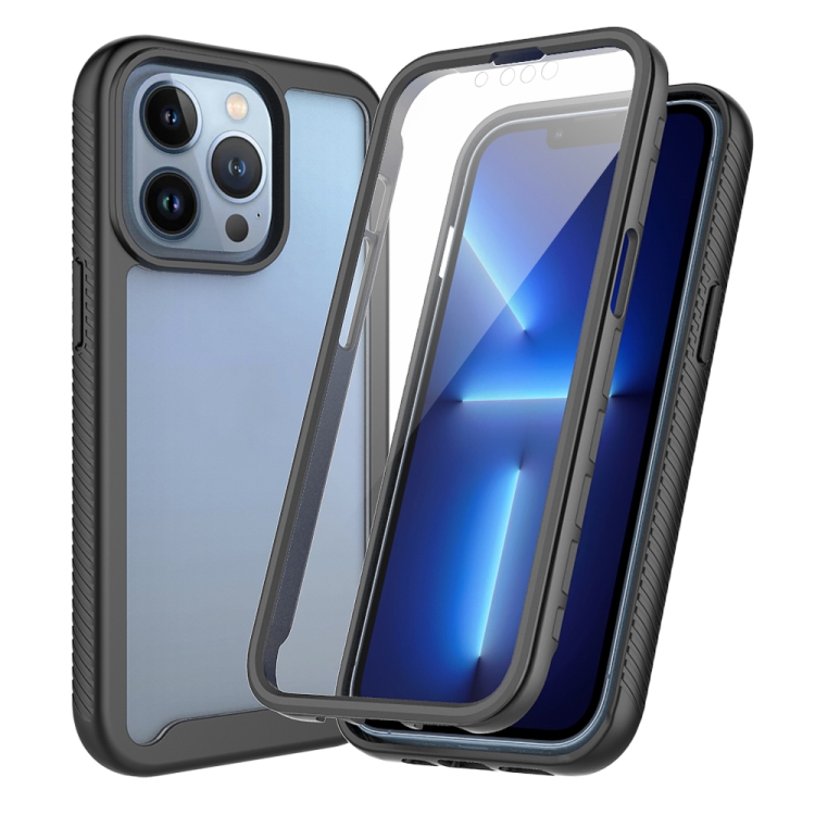 

Starry Sky Solid Color Series Shockproof PC + TPU Case with PET Film For iPhone 13 Pro Max(Black)