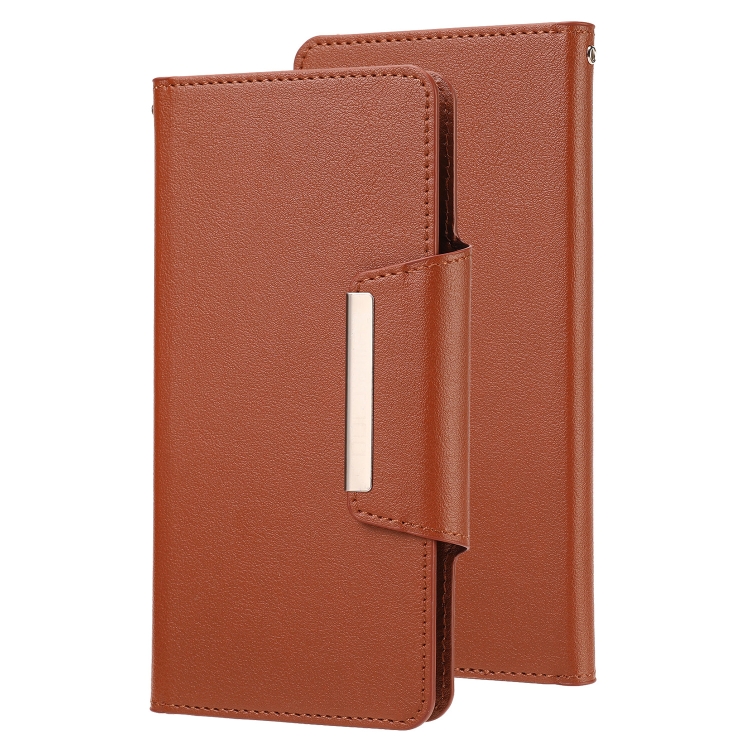 

For Samsung Galaxy A01 Core Ultra-thin Separable Magnetic Horizontal Flip Leather Case with Card Slot & Wallet(Brown)