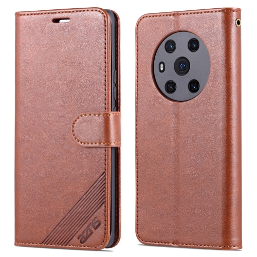 

For Honor Magic3 AZNS Sheepskin Texture Horizontal Flip Leather Case with Holder & Card Slots & Wallet(Brown)