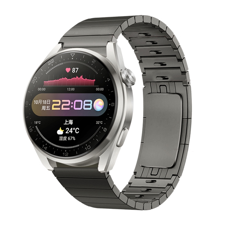 

For Huawei Watch GT2 Pro 22mm Self-demolition Stainless Steel Metal Replacement Watchband(Grey)
