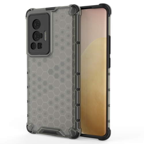

For vivo X70 Pro Shockproof Honeycomb PC + TPU Case(Black)