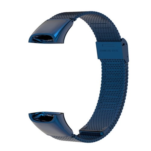 

For Huawei Band 4 / Honor Band 5i MIJOBS Milan Stainless Steel Replacement Strap Watchband(Blue)