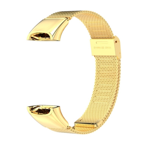 

For Huawei Band 4 / Honor Band 5i MIJOBS Milan Stainless Steel Replacement Strap Watchband(Gold)