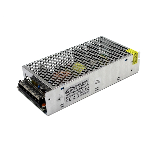 

S-150-12 DC12V 12.5A 150W LED Regulated Switching Power Supply, Size: 199 x 98 x 42mm