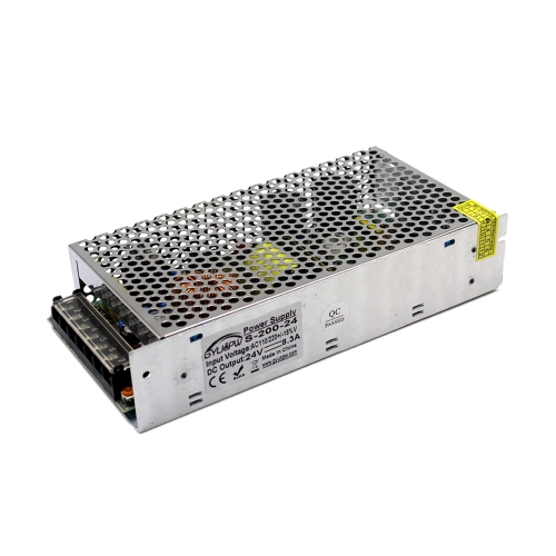 

S-200-24 DC24V 8.3A 200W LED Regulated Switching Power Supply, Size: 199 x 98 x 42mm