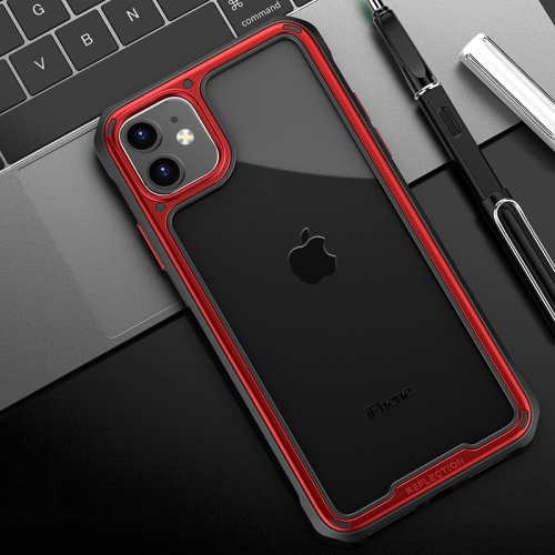 

For iPhone 11 iPAKY Shockproof PC + Silicone Air Bag Protective Case(Red)