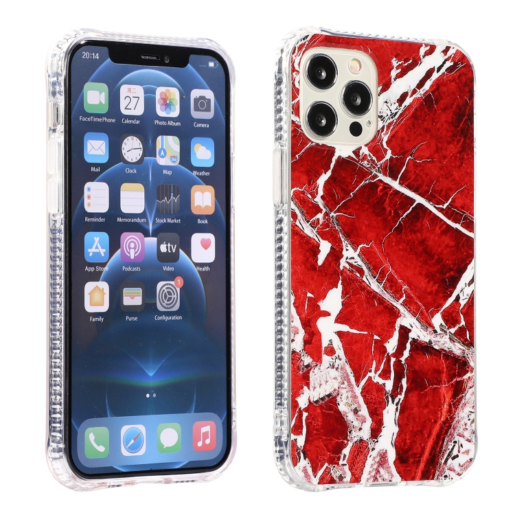 

Sands Marble Double-sided IMD Pattern TPU + Acrylic Case For iPhone 13(Red)