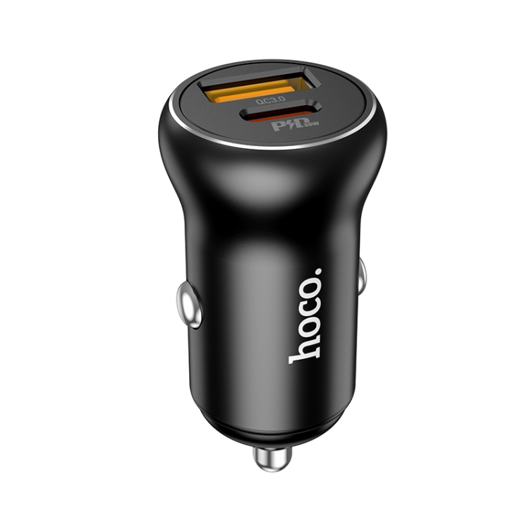 

hoco NZ5 PD 30W Type-C / USB-C + QC 3.0 USB Car Charger(Black)