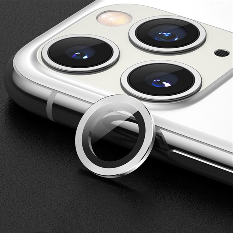 

For iPhone 11 Pro Max Benks Glass Metal Frame Rear Camera Lens Film(Silver)