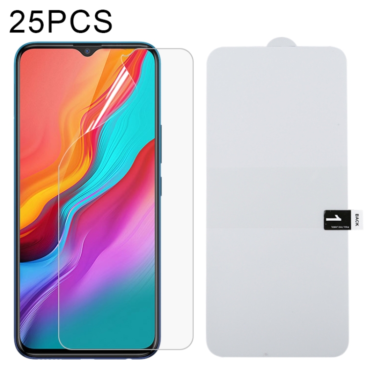 

For Infinix Hot 8 / X650 25 PCS Full Screen Protector Explosion-proof Hydrogel Film