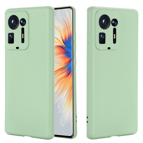 

For Xiaomi Mix 4 Solid Color Liquid Silicone Dropproof Full Coverage Protective Case(Green)